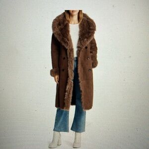 Avec Les Filles Faux shearling coat